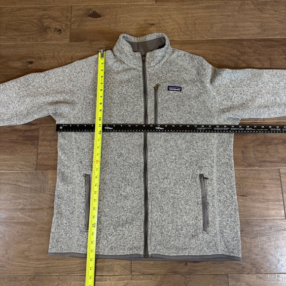 Patagonia Mens Better Sweater Full Zip Fleece Jacket Birch White Grey XL - Picture 4 of 8